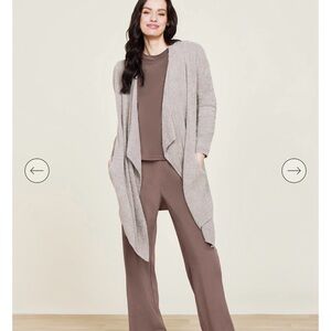 Cozy Brown Open Front Cardigan